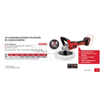 Einhell CE-CP 18180 Li E-Solo akkus polírozó (2093320)