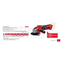 Einhell TC-AG 18/115 Li - Solo akkus sarokcsiszoló részletekkel Einhell TC-AG 18/115 Li - Solo akkus sarokcsiszoló részletekkel