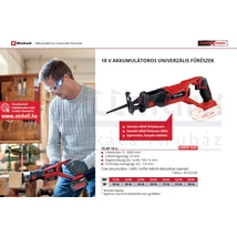 Einhell TE-AP 18 Li Solo orrfűrész akku és töltő nélkül (4326300) Einhell TE-AP 18 Li Solo orrfűrész akku és töltő nélkül (4326300)