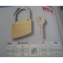 LAKAT 50 MM TOP TOOLS 90U281 HOSSZÚ KENGYELES 2 KULCCSAL BLISZTEREN