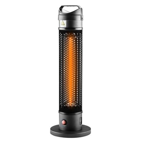 NEO Álló infravörös halogén hősugárzó 1000W, IP44, kül és beltéri, borulásvédelem, fogantyú, 3m2-ig, (90-035)